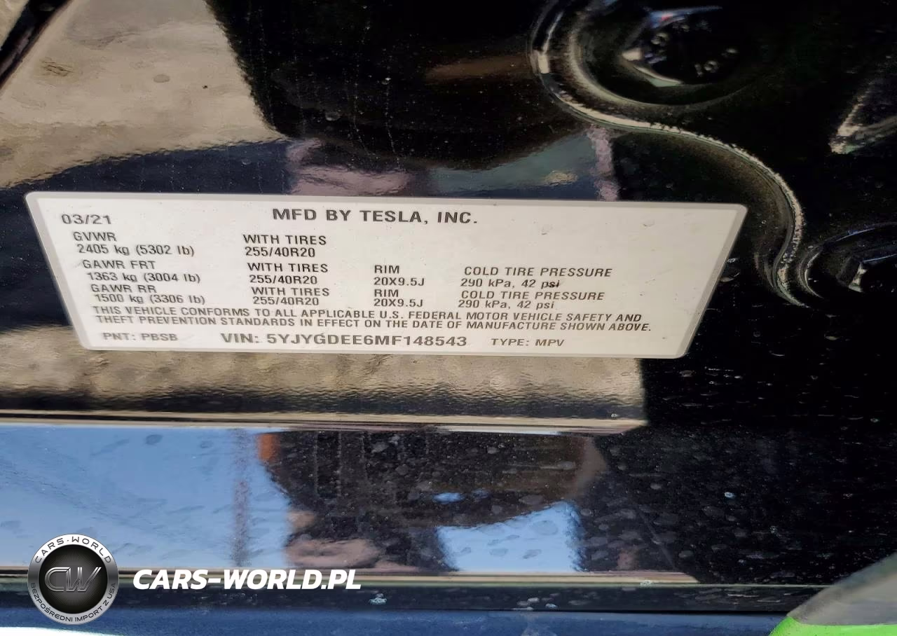 2021 Tesla Model Y VIN:5YJYGDEE6MF148543 - 12