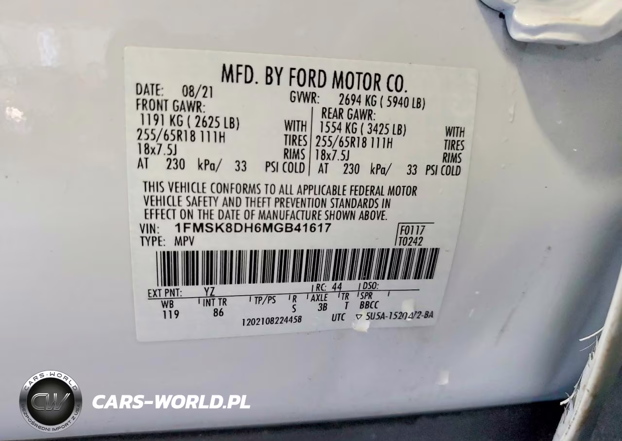 2021 Ford Explorer Xlt VIN:1FMSK8DH6MGB41617 - 14