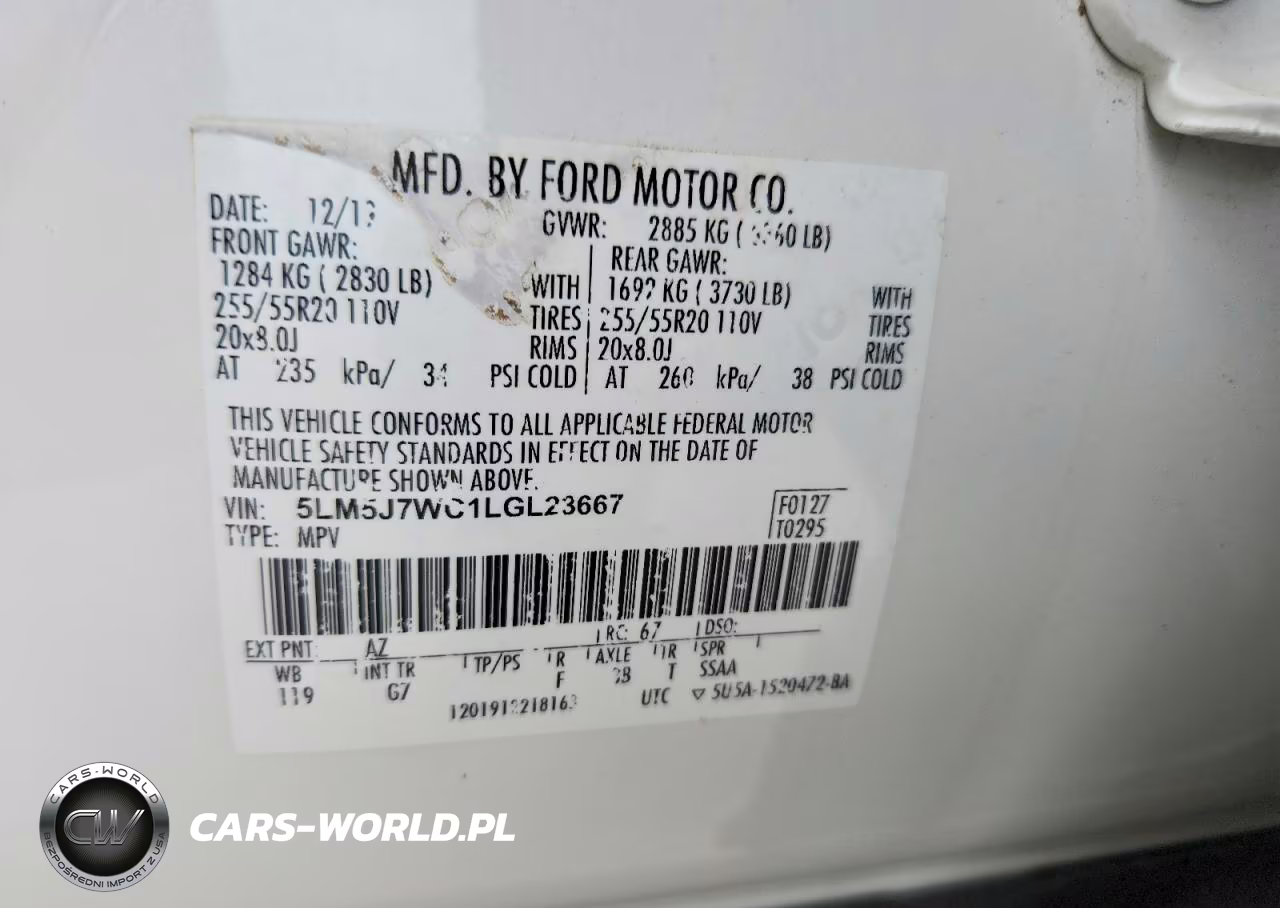2020 Lincoln Aviator Reserve VIN:5LM5J7WC1LGL23667 - 13