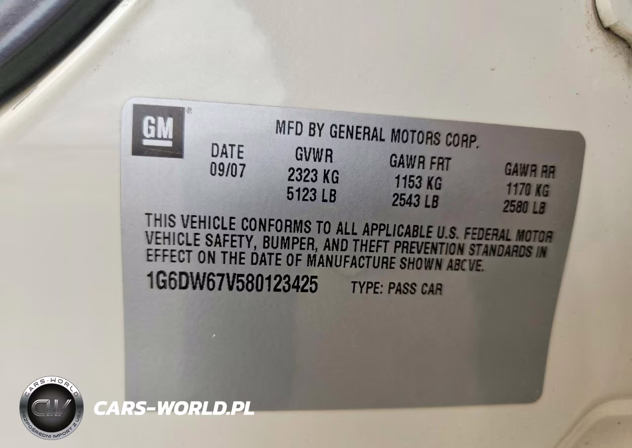 2008 Cadillac Sts VIN:1G6DW67V580123425 - 12