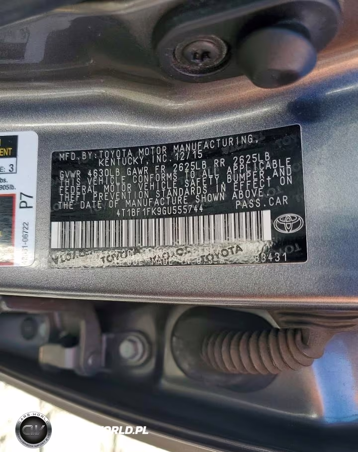2016 Toyota Camry Se VIN:4T1BF1FK9GU555744 - 12