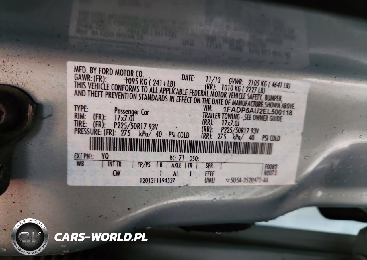 2014 Ford C-Max Se VIN:1FADP5AU2EL500118 - 13