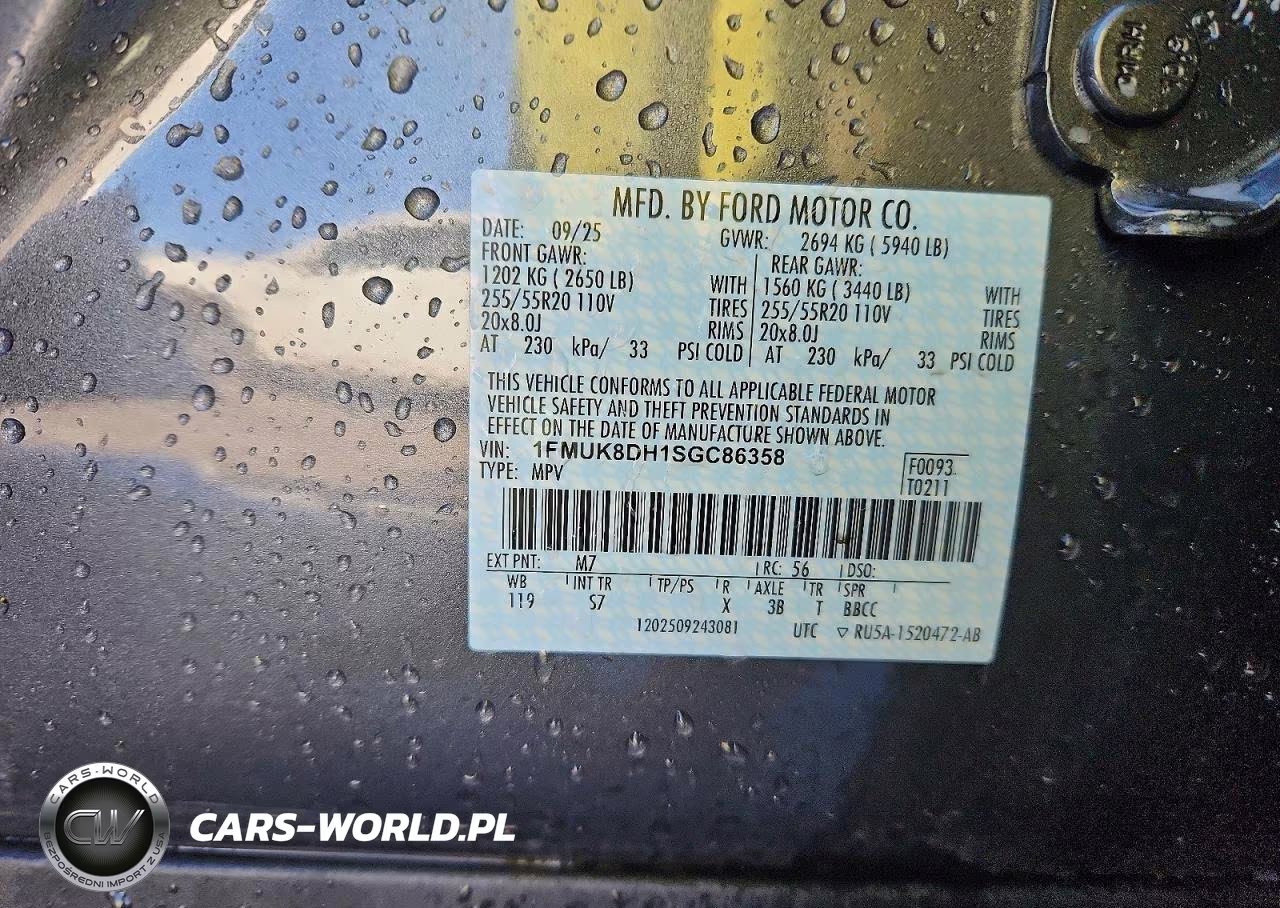 2025 Ford Explorer Active VIN:1FMUK8DH1SGC86358 - 14