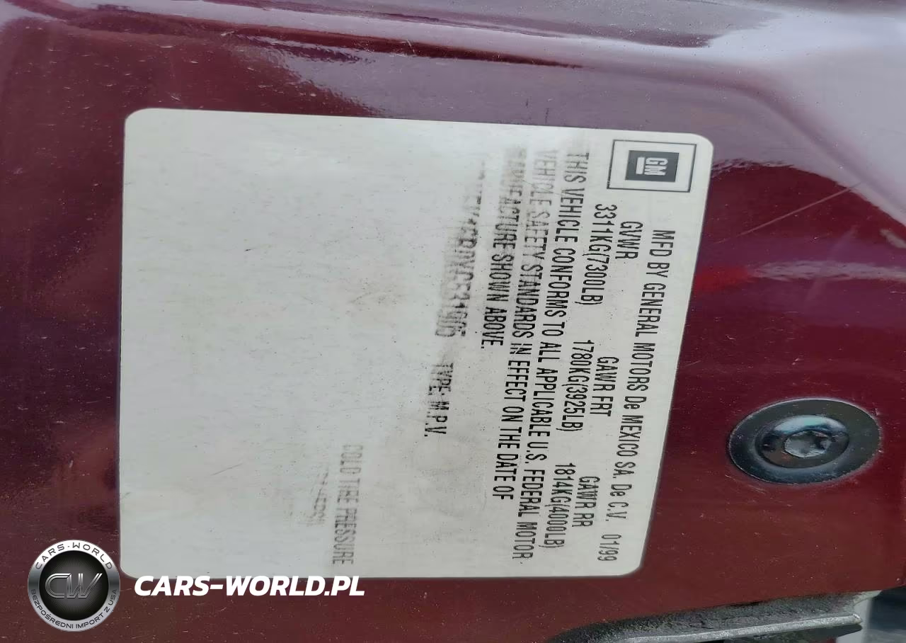 1999 GMC K1500 Subu VIN:3GKFK16R0XG531905 - 12