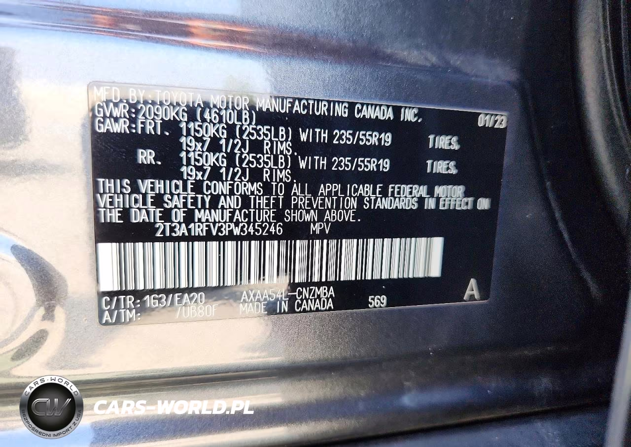 2023 Toyota Rav4 Xle Premium VIN:2T3A1RFV3PW345246 - 14