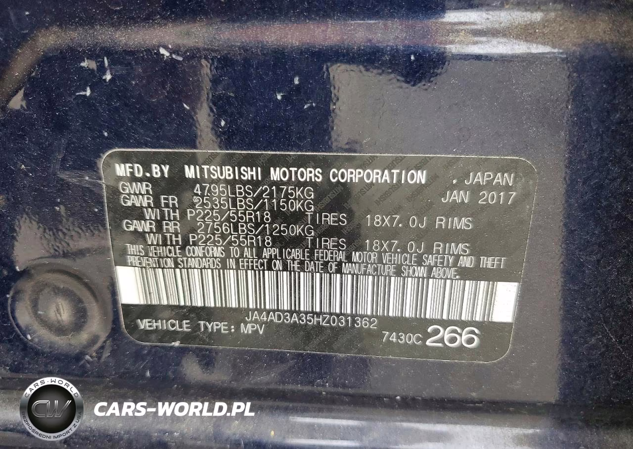 2017 Mitsubishi Outlander Se VIN:JA4AD3A35HZ031362 - 12