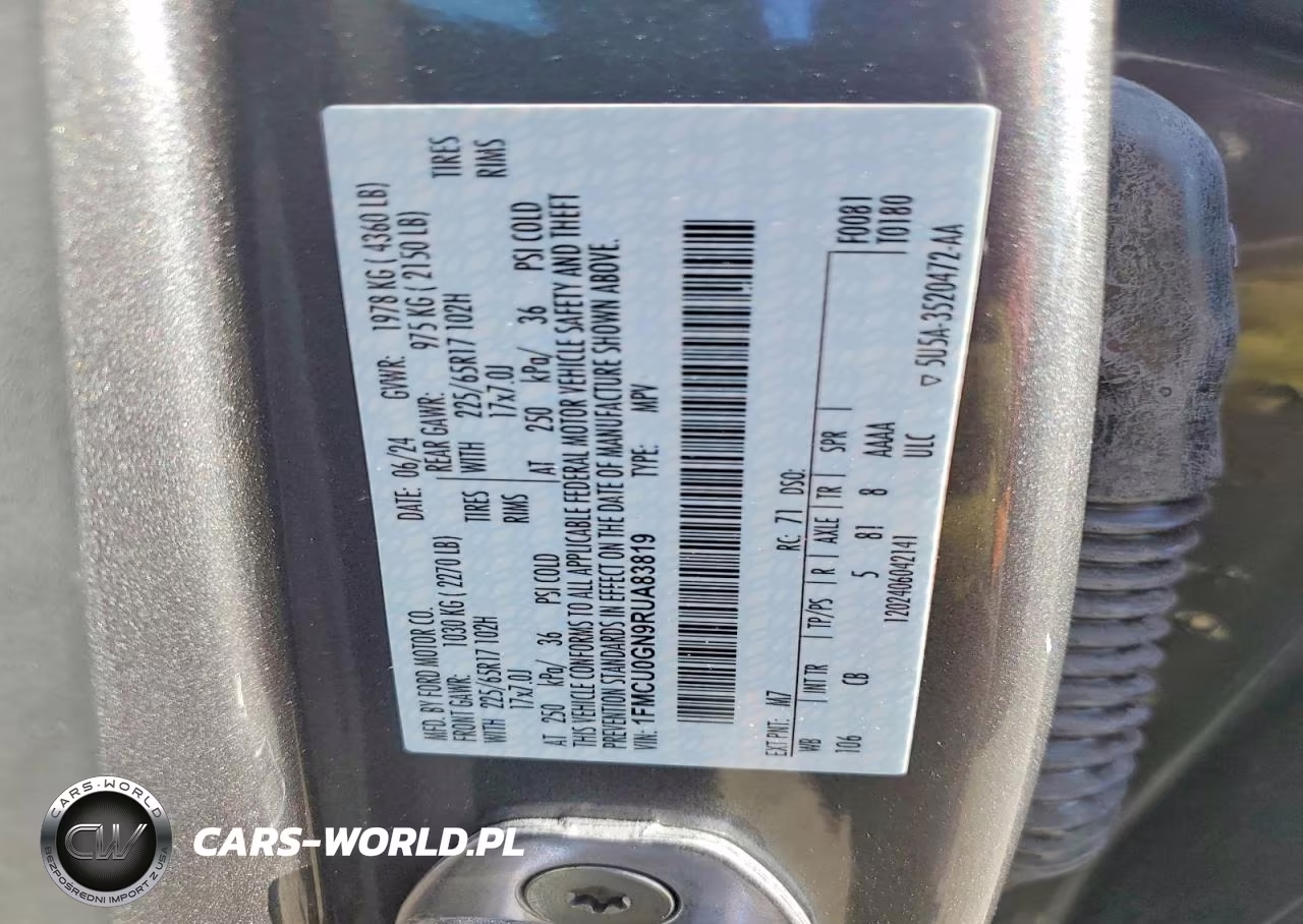 2024 Ford Escape Active VIN:1FMCU0GN9RUA83819 - 13