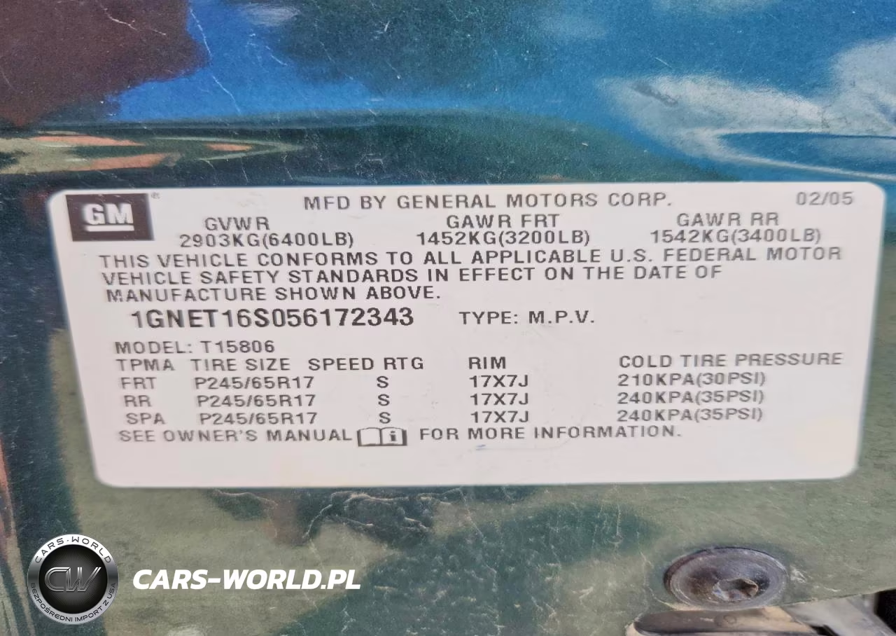 2005 Chevrolet Trailblazer Ext Ls VIN:1GNET16S056172343 - 12