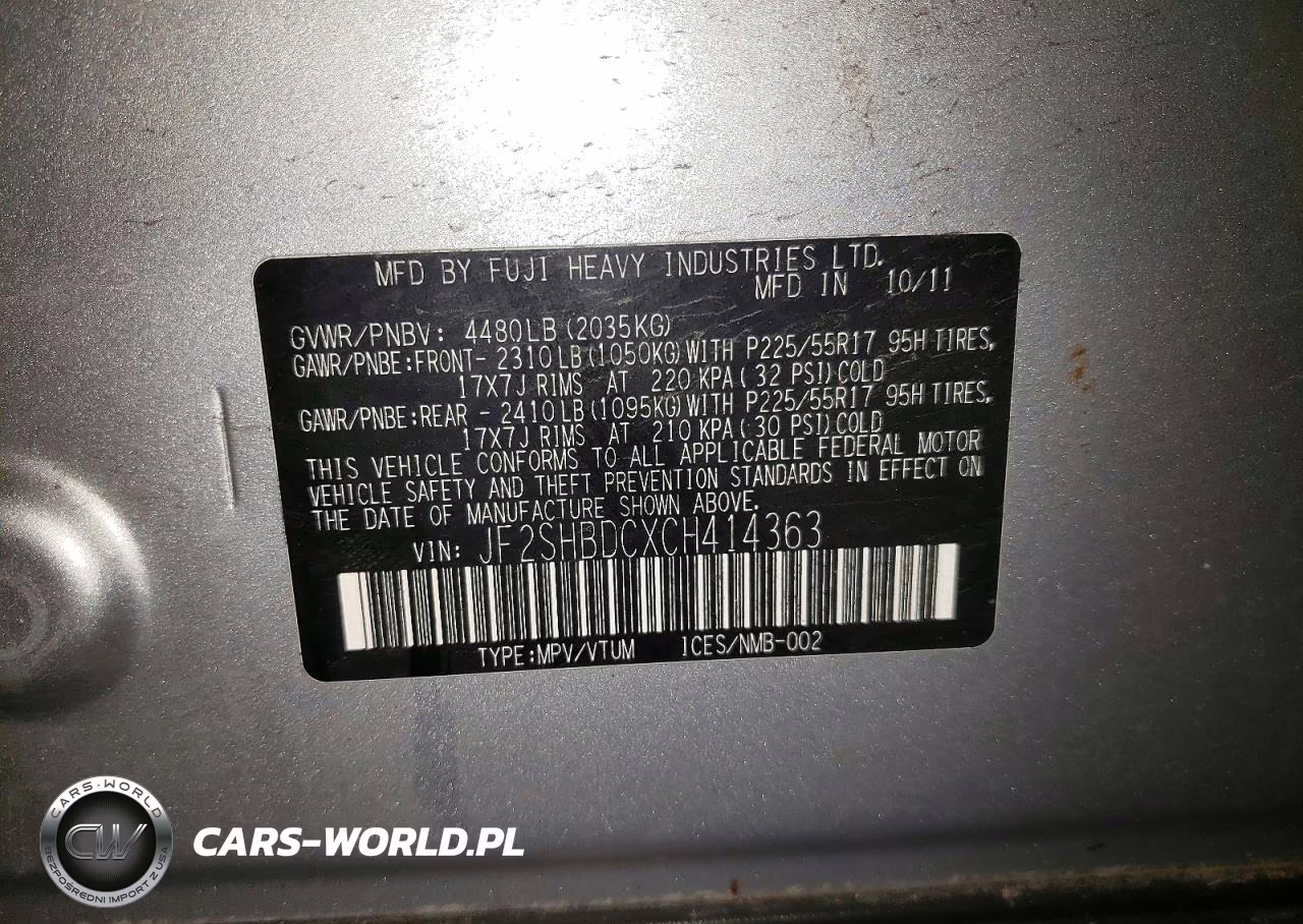 2012 Subaru Forester 2.5X Premium VIN:JF2SHBDCXCH414363 - 13