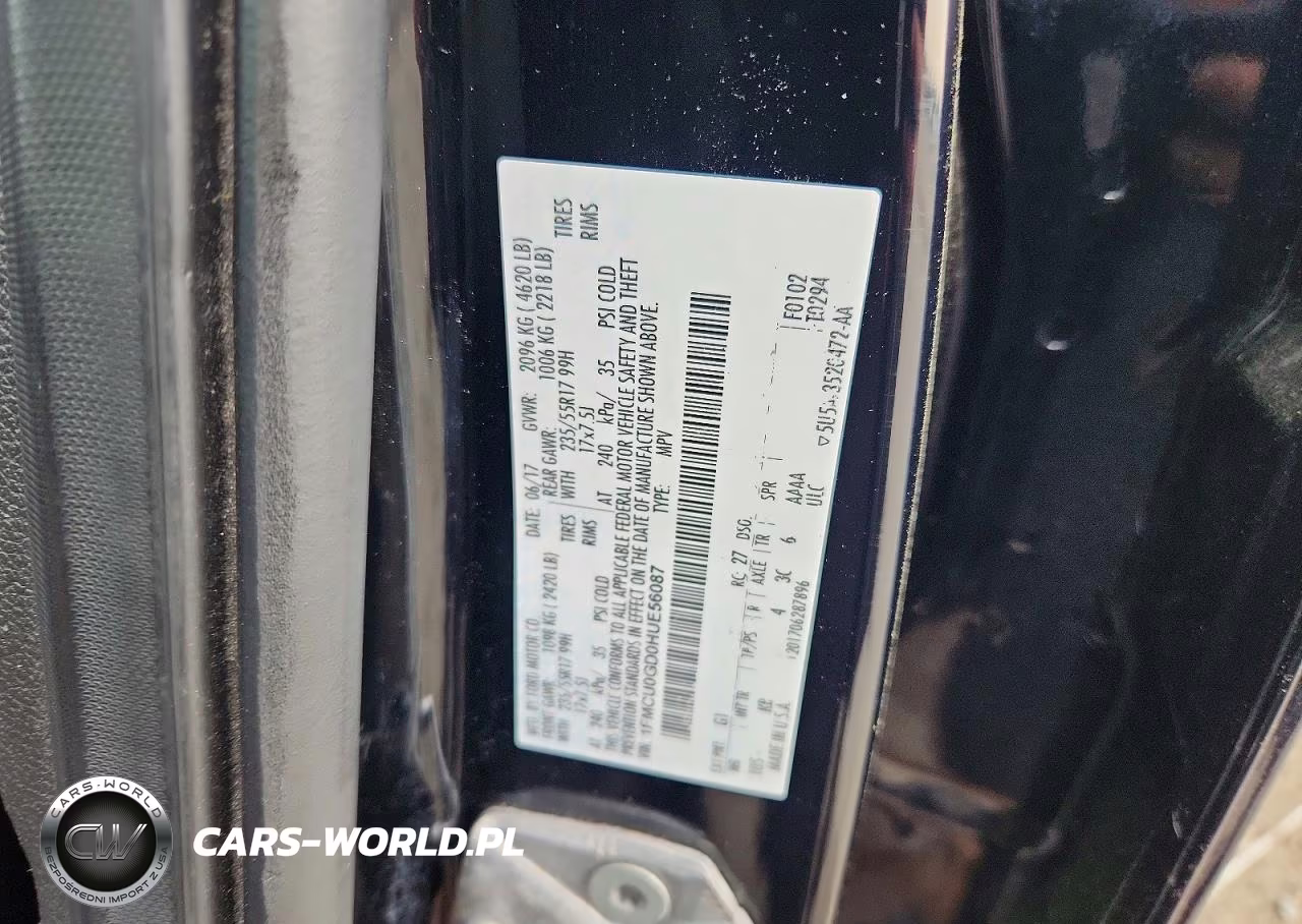 2017 Ford Escape Se VIN:1FMCU0GD0HUE56087 - 13