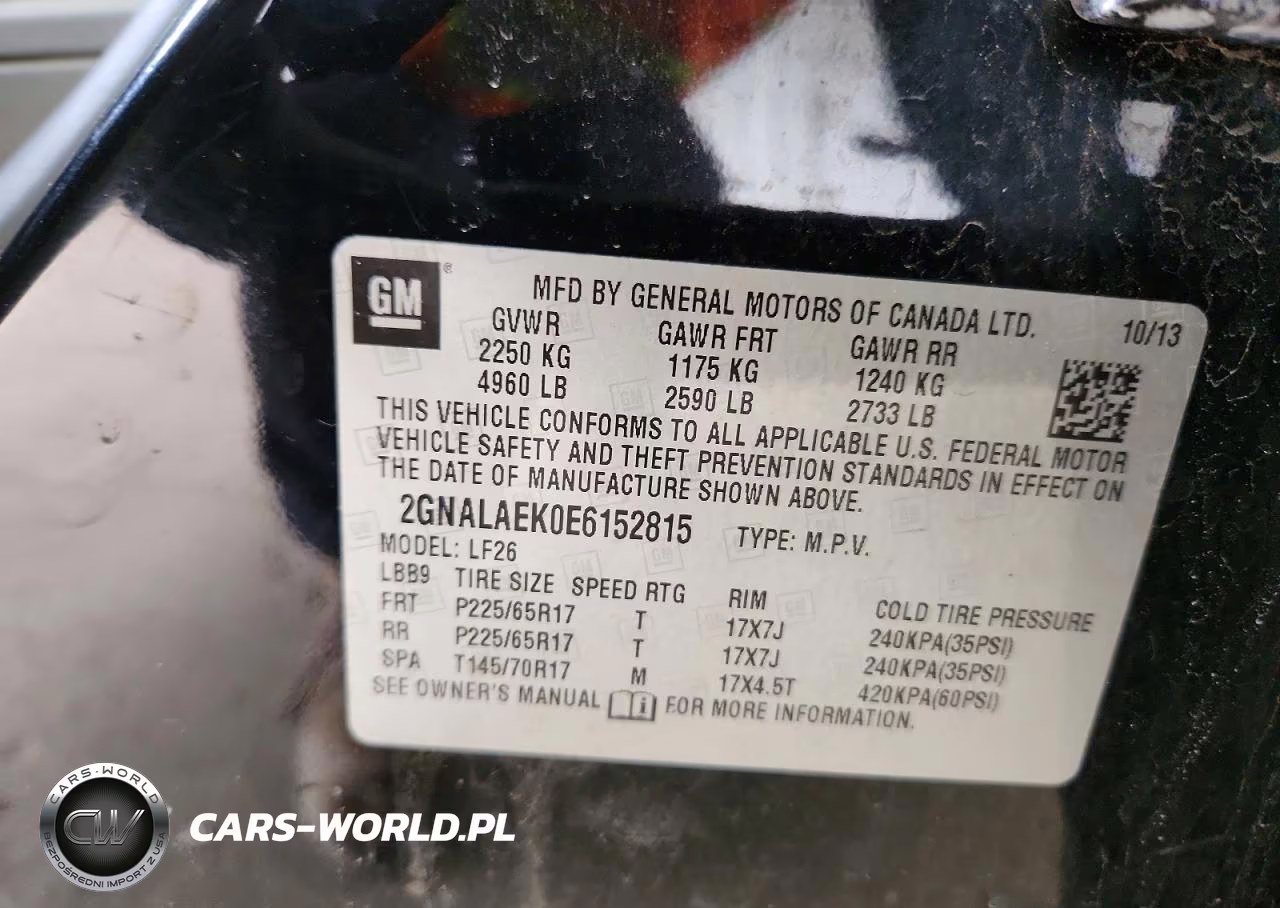 2014 Chevrolet Equinox Ls VIN:2GNALAEK0E6152815 - 13