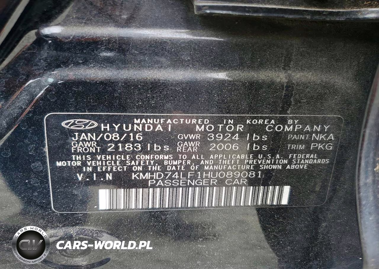 2017 Hyundai Elantra Se VIN:KMHD74LF1HU089081 - 12