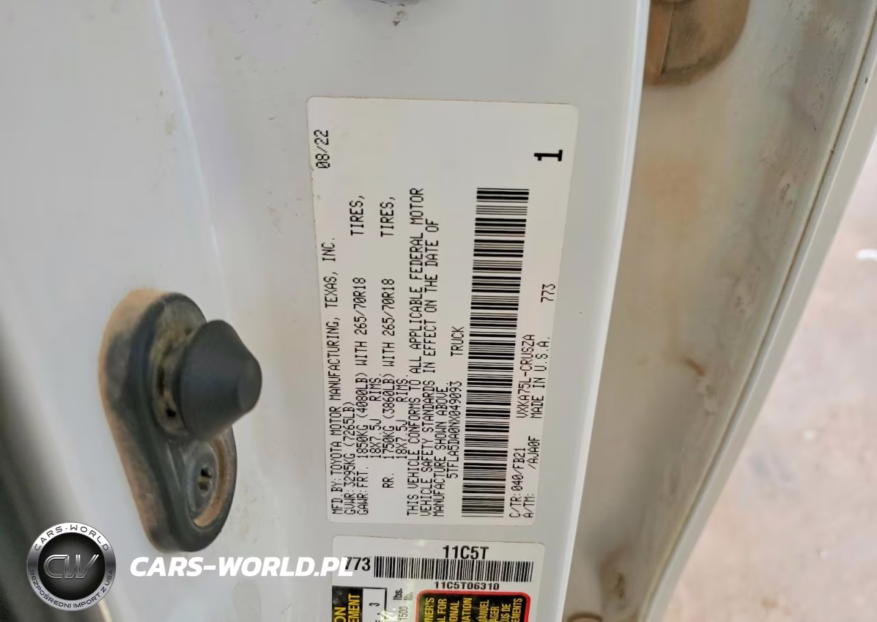 2022 Toyota Tundra Sr5 VIN:5TFLA5DA0NX049093 - 12
