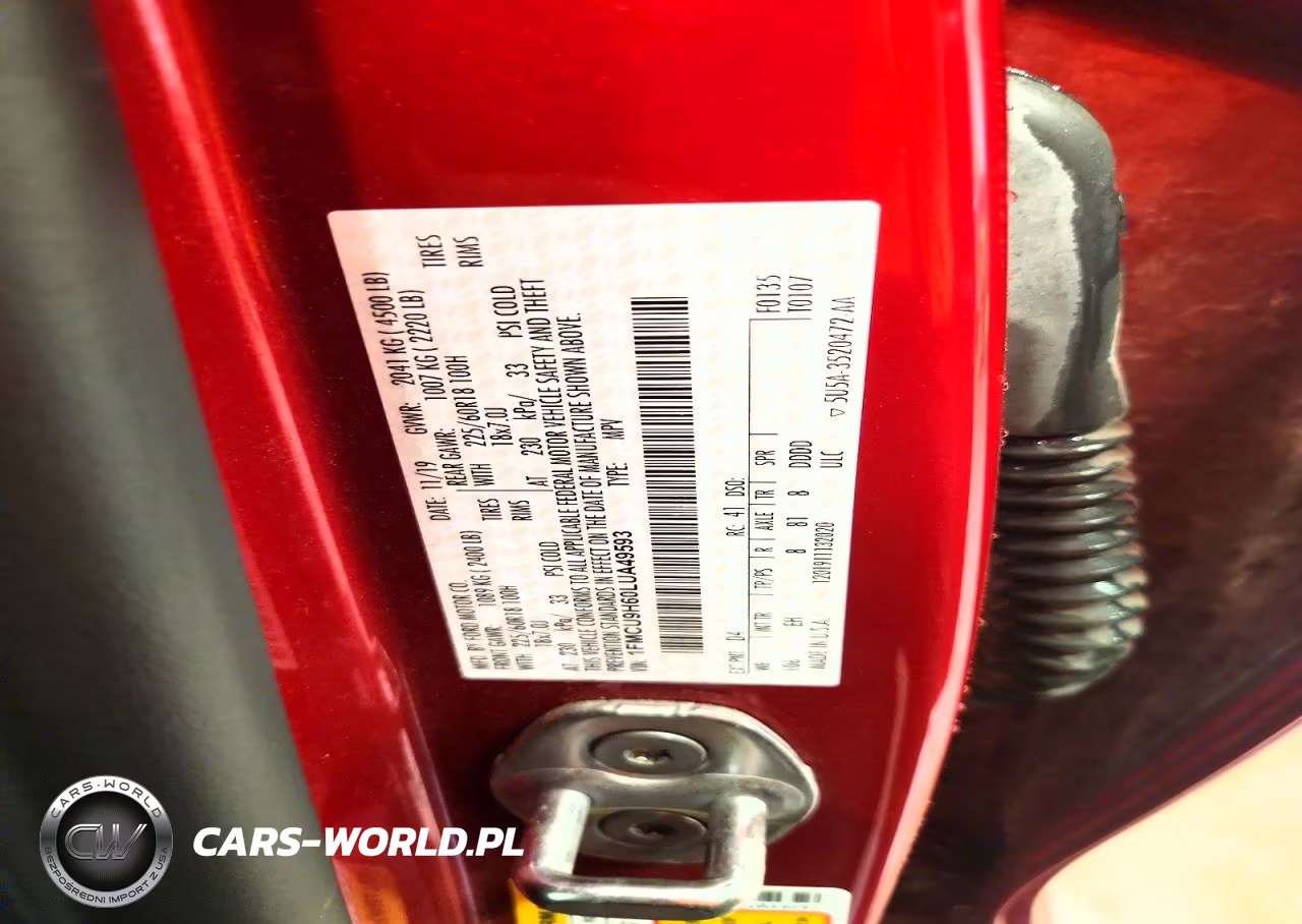 2020 Ford Escape Sel VIN:1FMCU9H60LUA49593 - 13
