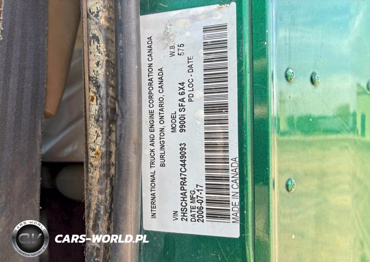 2007 International 9900 9900I VIN:2HSCHAPR47C449093 - 10