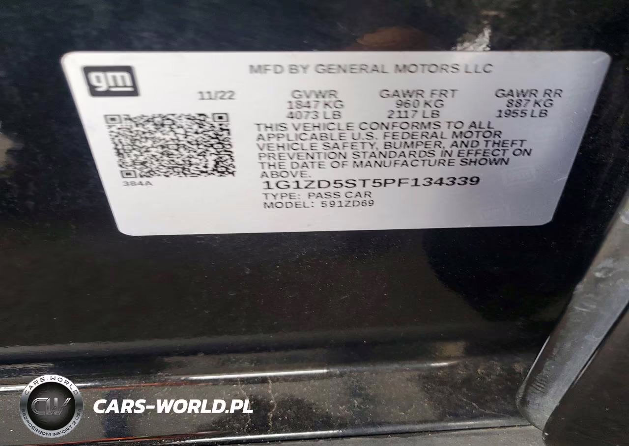 2023 Chevrolet Malibu Lt VIN:1G1ZD5ST5PF134339 - 13