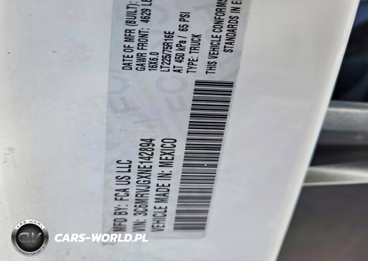 2022 Ram Promaster 3500 3500 High VIN:3C6MRVJGXNE142894 - 13