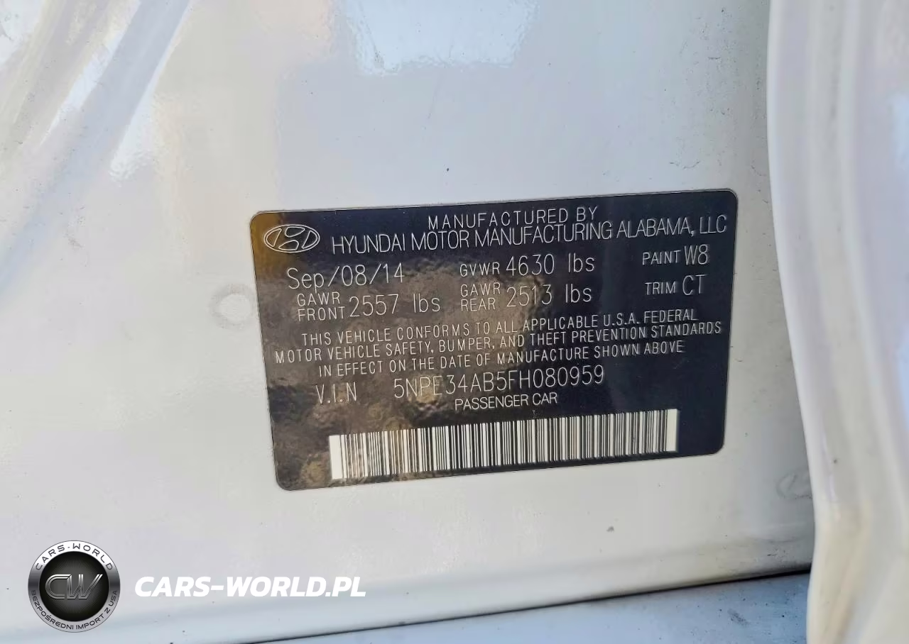 2015 Hyundai Sonata Sport 2.0T VIN:5NPE34AB5FH080959 - 13