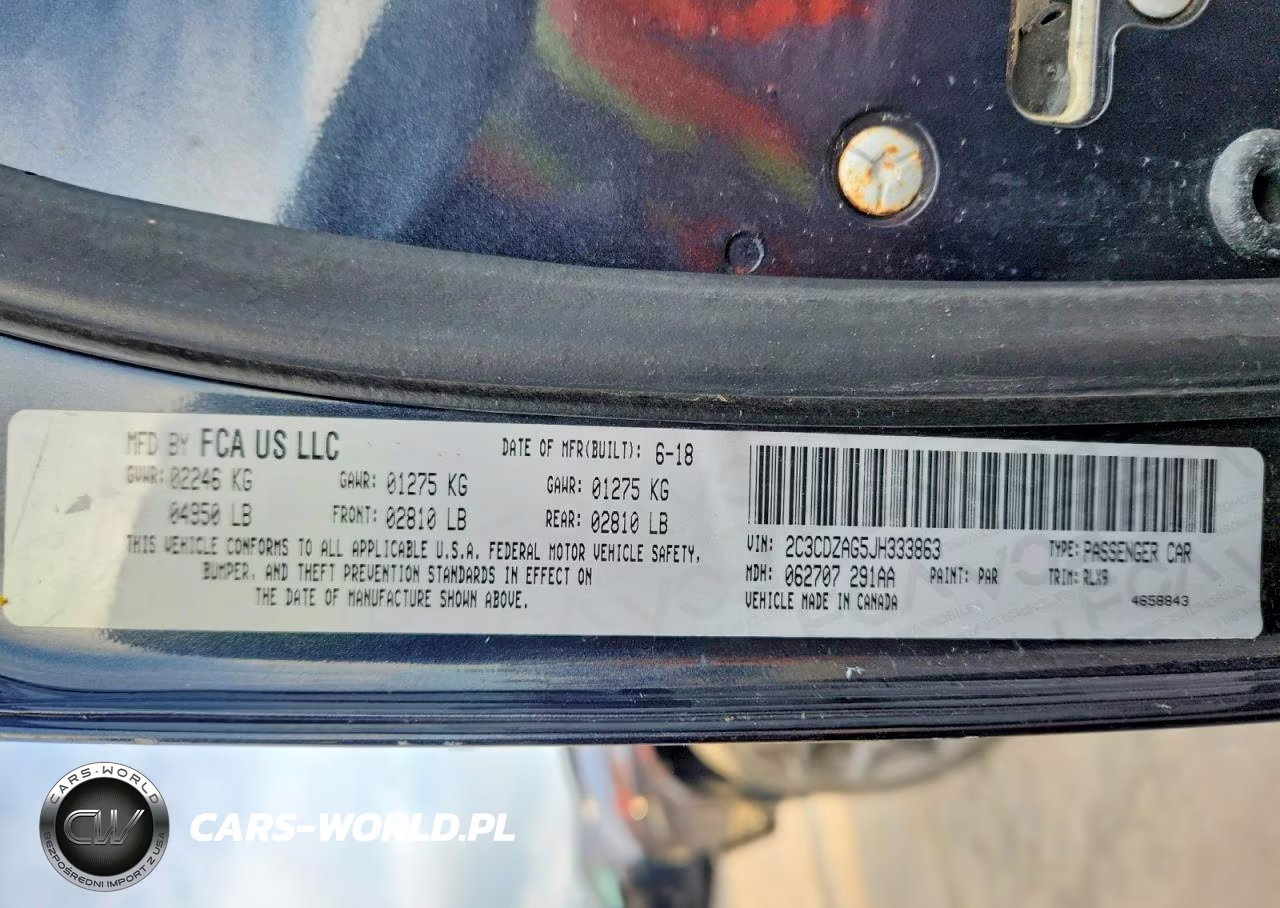 2018 Dodge Challenger Sxt VIN:2C3CDZAG5JH333863 - 13