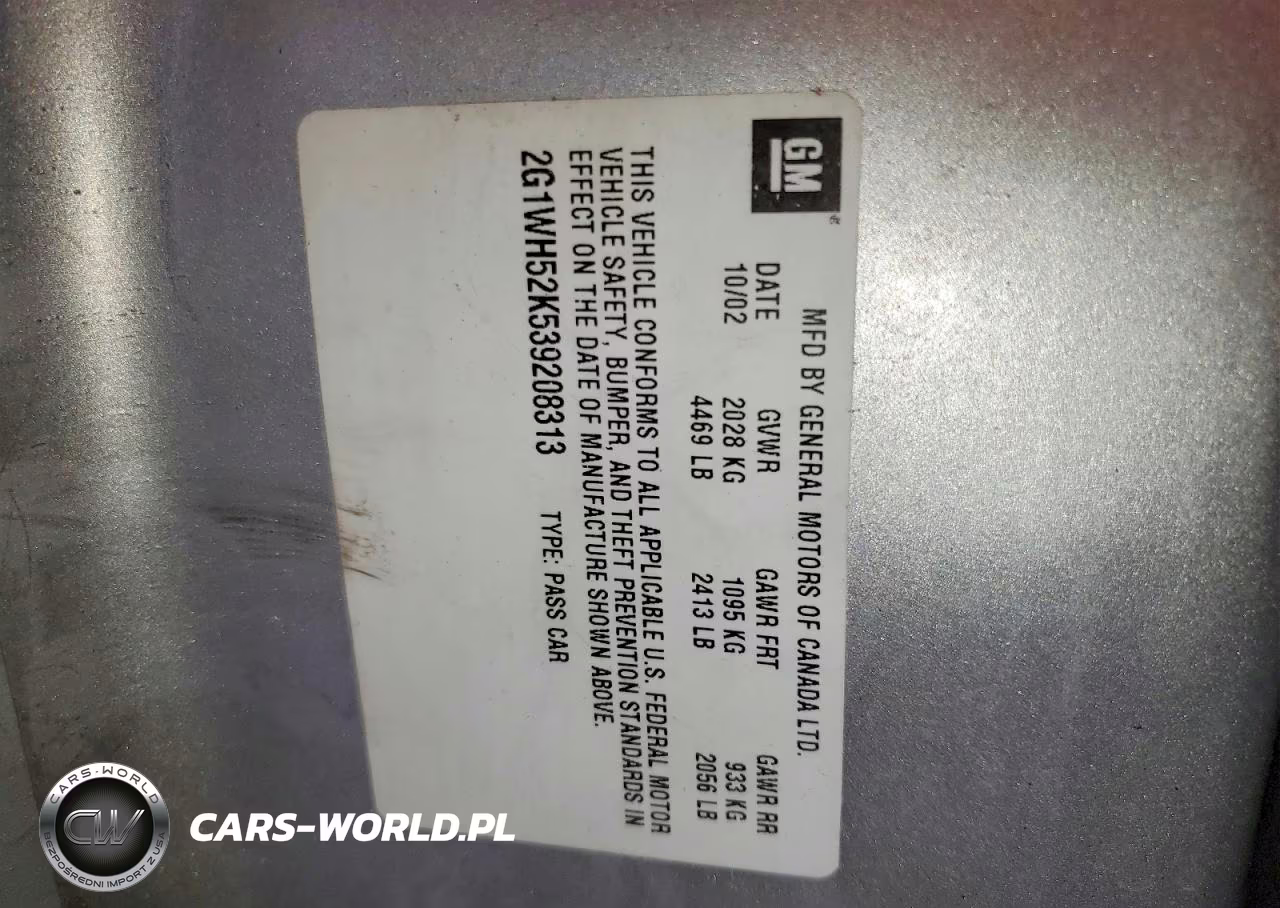 2003 Chevrolet Impala Ls VIN:2G1WH52K539208313 - 12