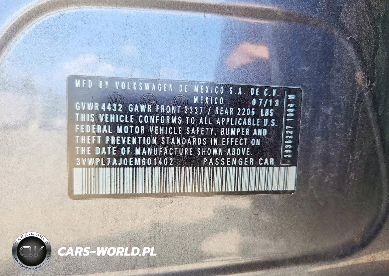 2014 Volkswagen Jetta Tdi VIN:3VWPL7AJ0EM601402 - 12