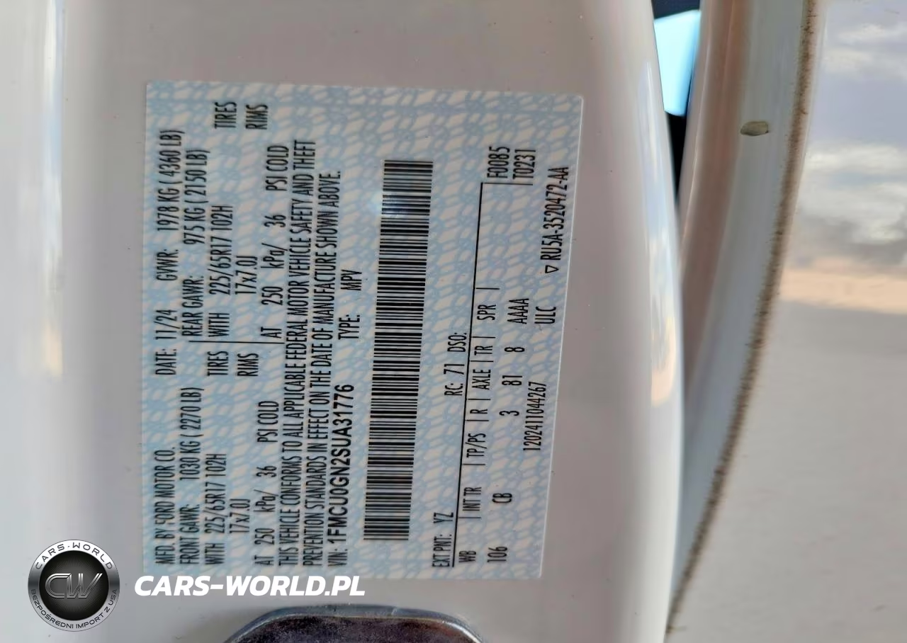 2025 Ford Escape Active VIN:1FMCU0GN2SUA31776 - 13