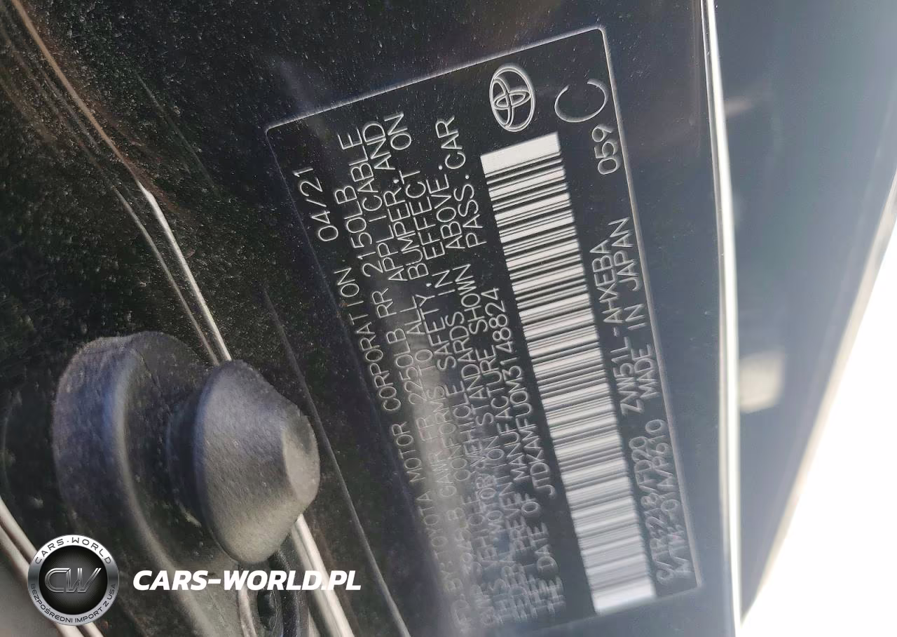2021 Toyota Prius Le VIN:JTDKAMFU0M3148824 - 12