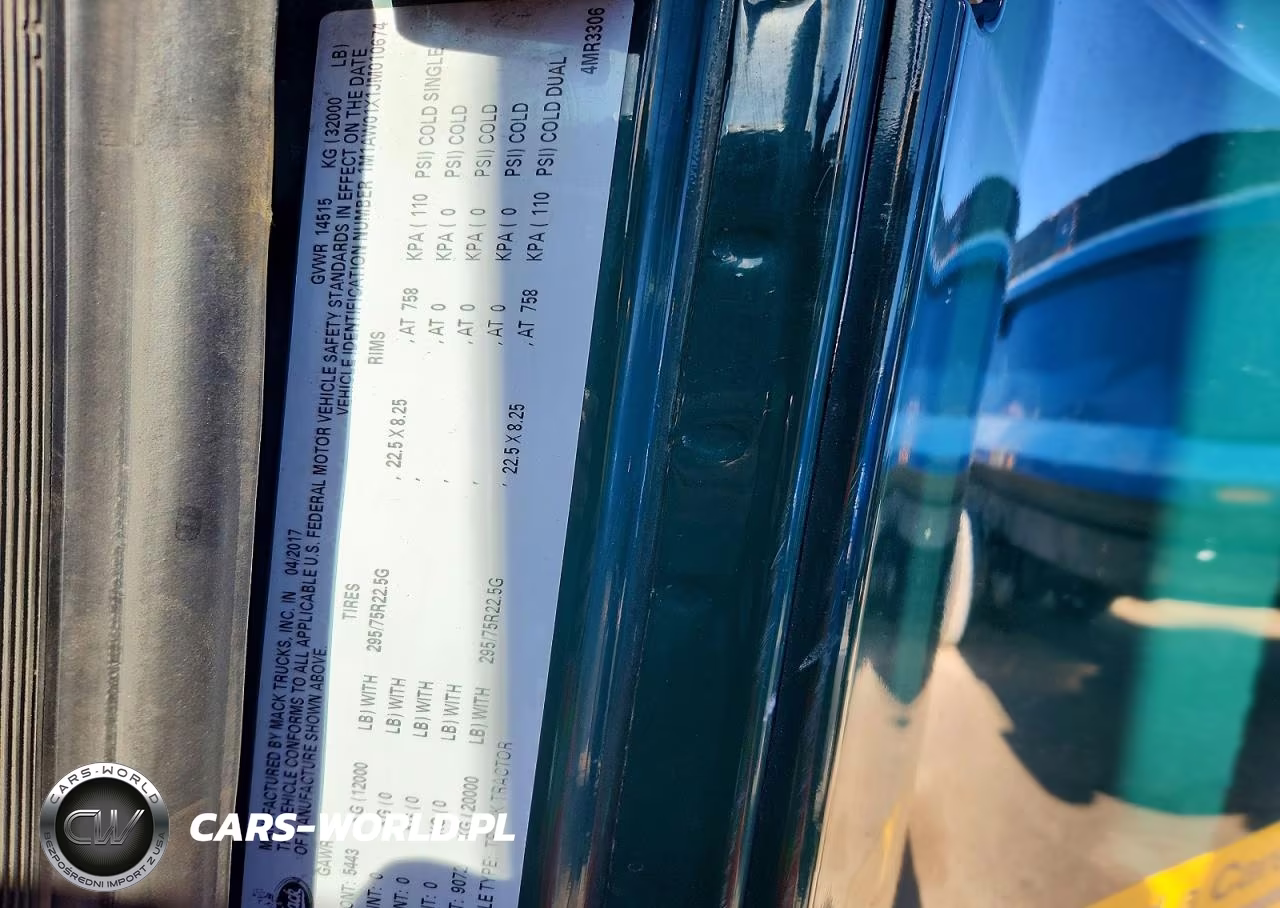 2018 Mack 600 Cxu600 VIN:1M1AW01X1JM010674 - 10