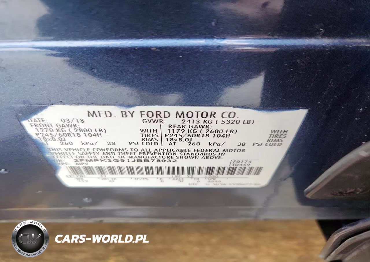 2018 Ford Edge Se VIN:2FMPK3G91JBB78932 - 12