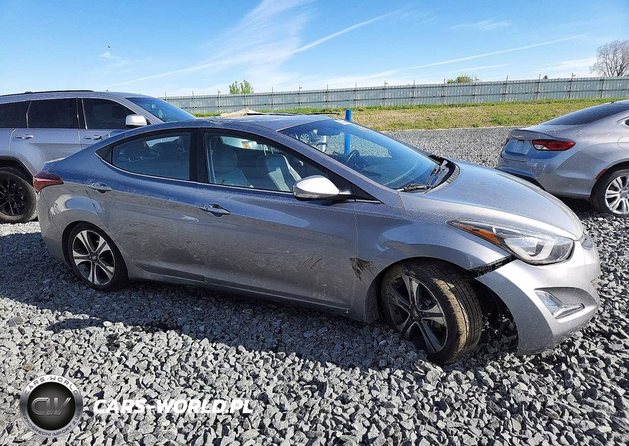 2015 Hyundai Elantra Sport VIN:KMHDH4AH5FU304346 - 4