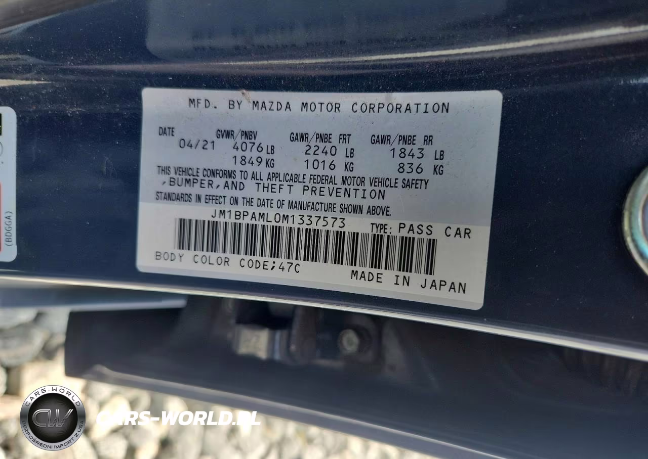2021 Mazda 3 Premium VIN:JM1BPAML0M1337573 - 12