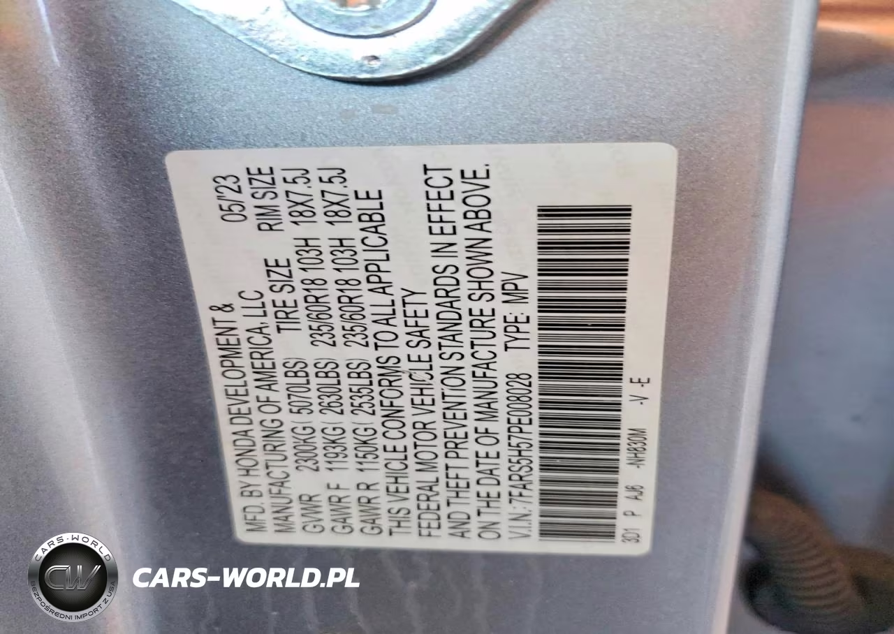 2023 Honda Cr-V Sport VIN:7FARS5H57PE008028 - 13