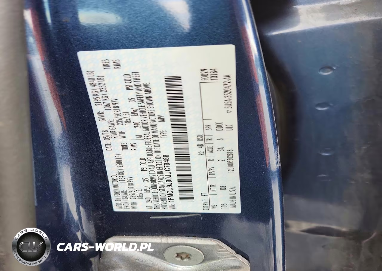 2018 Ford Escape Titanium VIN:1FMCU9J90JUC79488 - 13