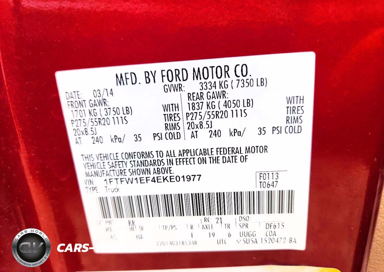 2014 Ford F150 Supercrew VIN:1FTFW1EF4EKE01977 - 12