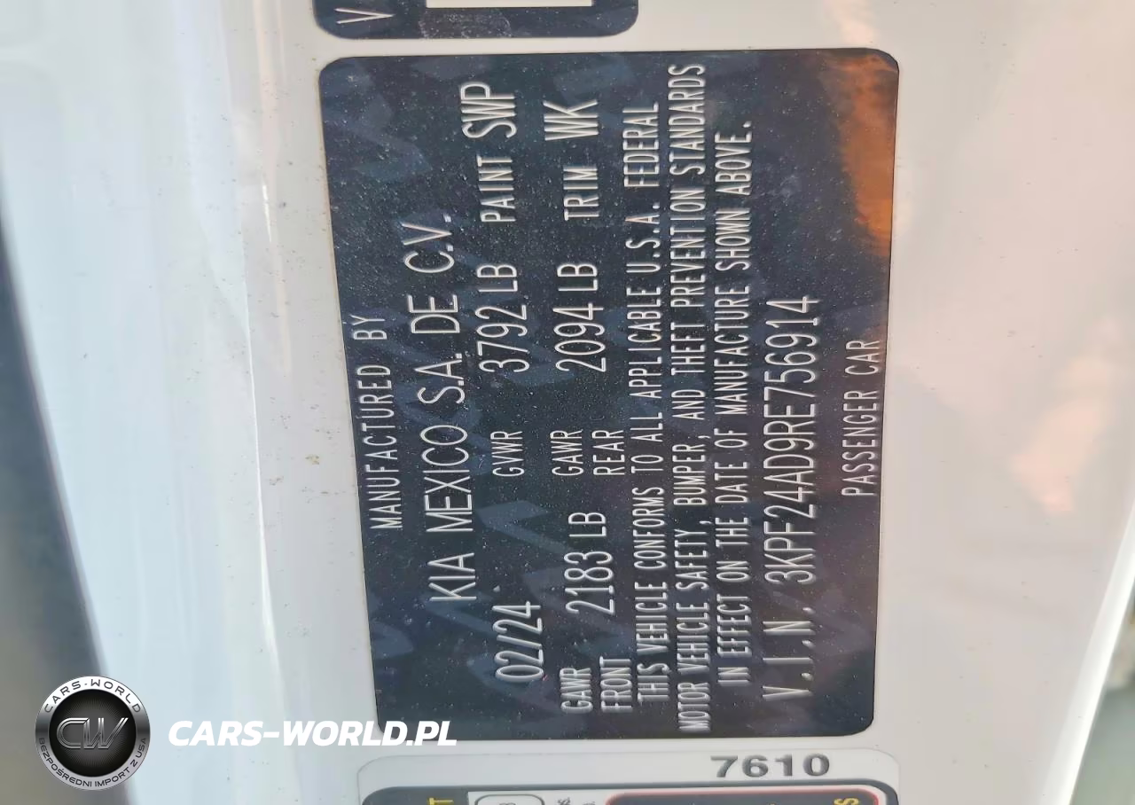 2024 Kia Forte Lxs VIN:3KPF24AD9RE756914 - 13
