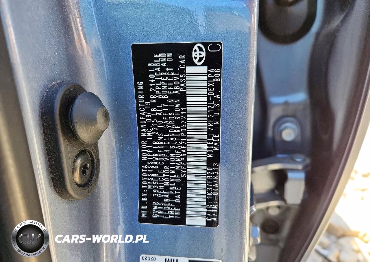 2020 Toyota Corolla Le VIN:5YFEPRAE7LP057211 - 12