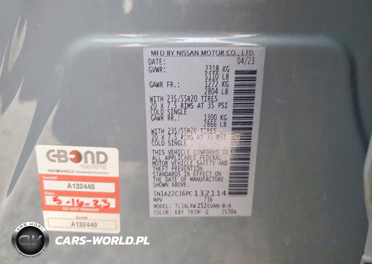 2023 Nissan Murano Sl VIN:5N1AZ2CJ6PC132114 - 14