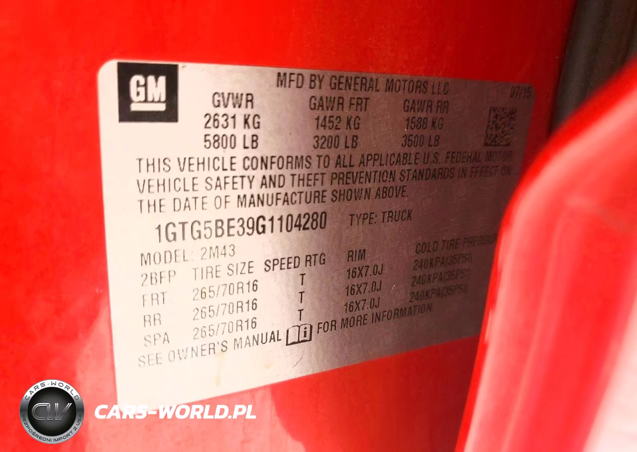 2016 GMC Canyon VIN:1GTG5BE39G1104280 - 12