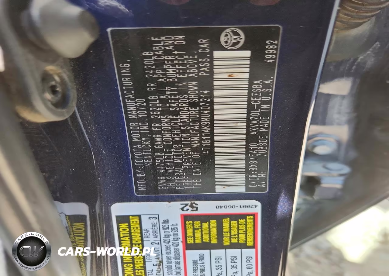 2021 Toyota Camry Se VIN:4T1G11AK9MU407214 - 13