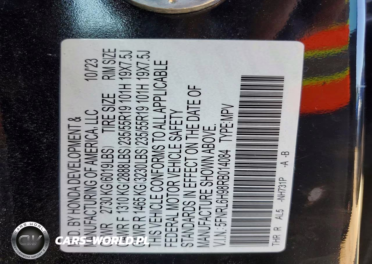 2024 Honda Odyssey Elite VIN:5FNRL6H98RB014084 - 12