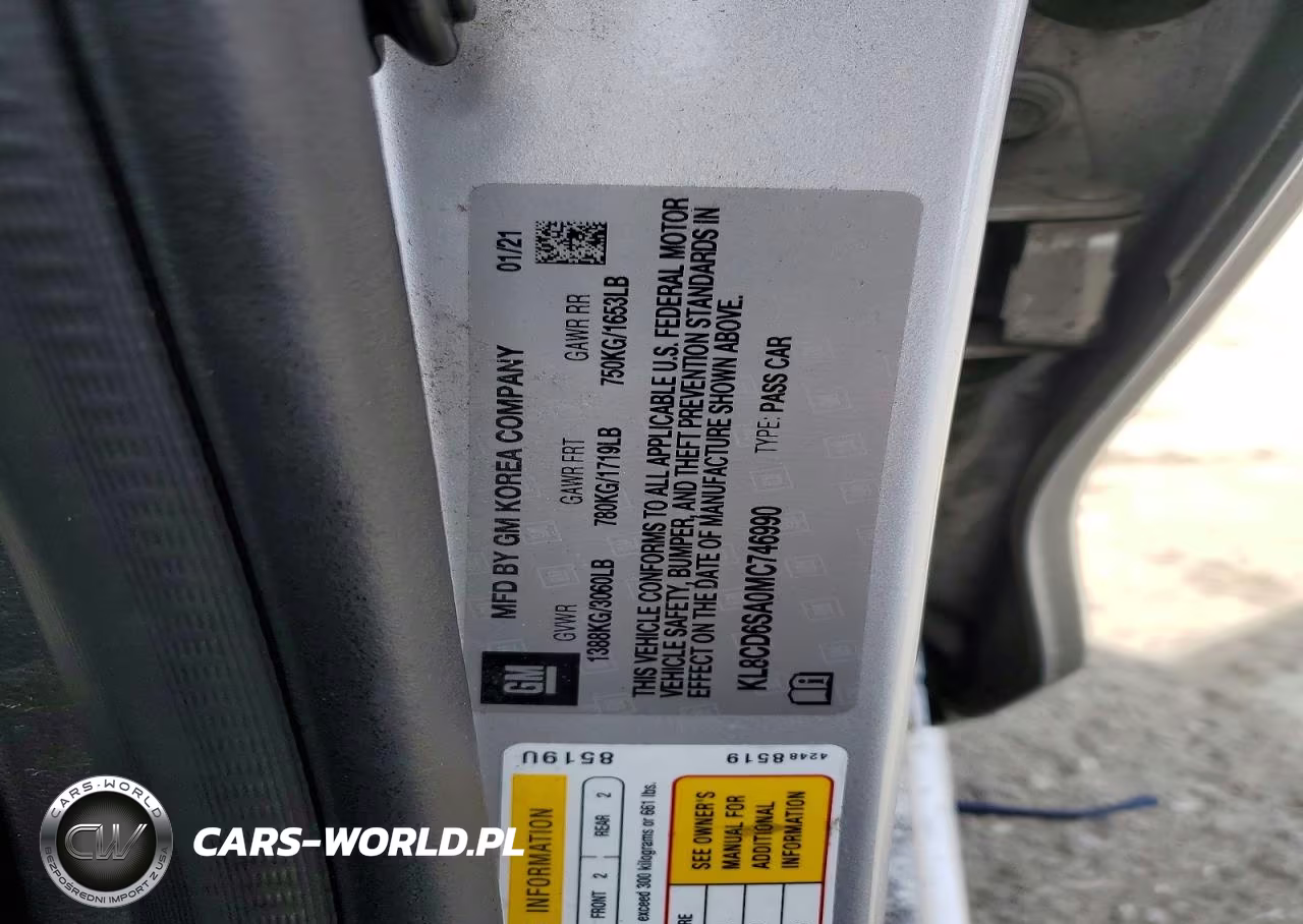 2021 Chevrolet Spark 1Lt VIN:KL8CD6SA0MC746990 - 12