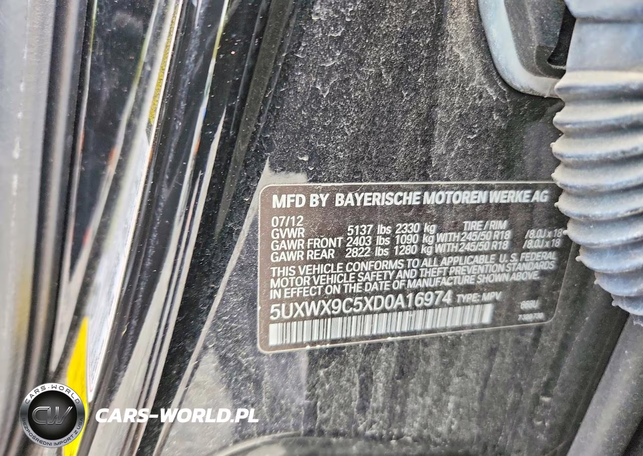 2013 BMW X3 xDrive28I VIN:5UXWX9C5XD0A16974 - 13