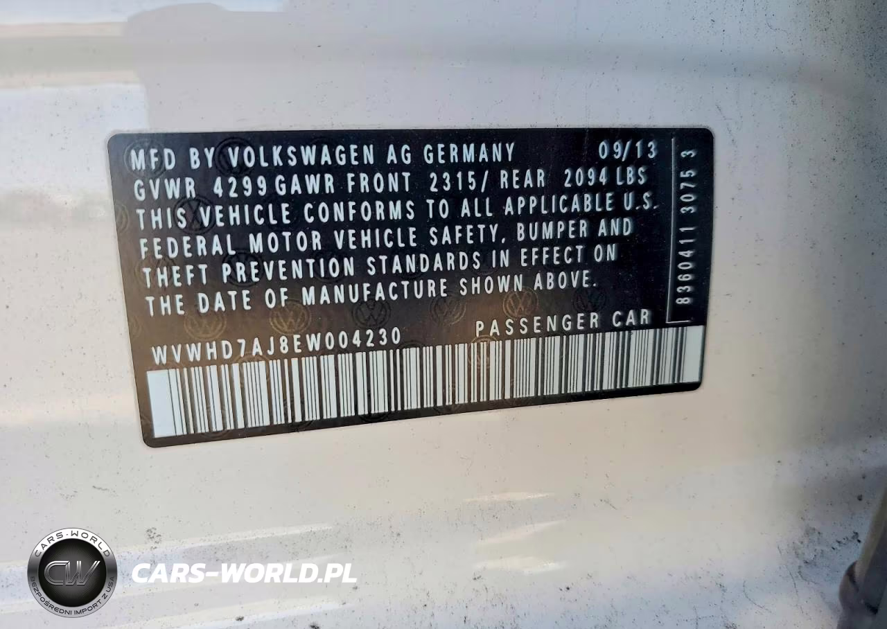 2014 Volkswagen Gti VIN:WVWHD7AJ8EW004230 - 12