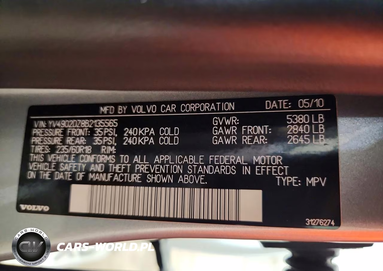 2011 Volvo Xc60 T6 VIN:YV4902DZ8B2135565 - 14