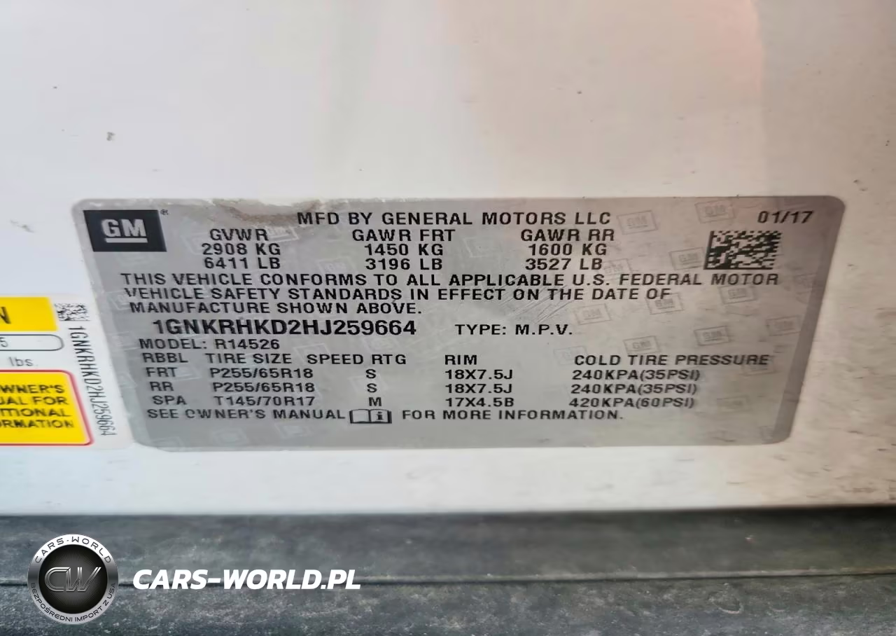 2017 Chevrolet Traverse Lt VIN:1GNKRHKD2HJ259664 - 13