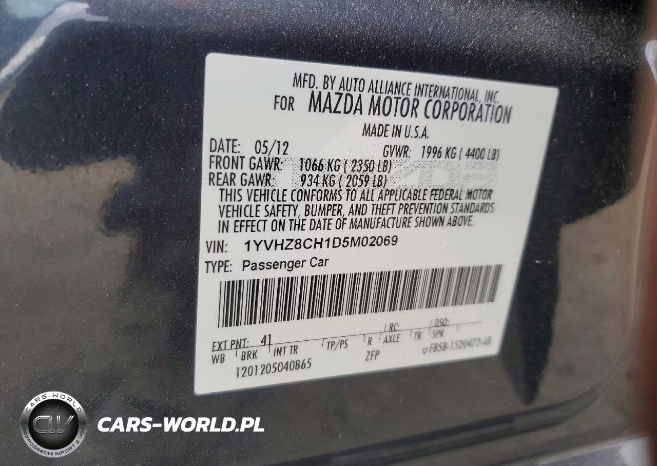 2013 Mazda 6 Grand Touring VIN:1YVHZ8CH1D5M02069 - 13
