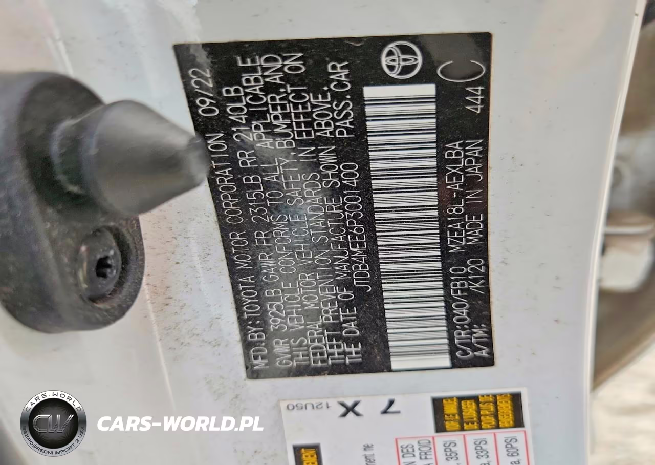 2023 Toyota Corolla Le VIN:JTDB4MEE6P3001400 - 12
