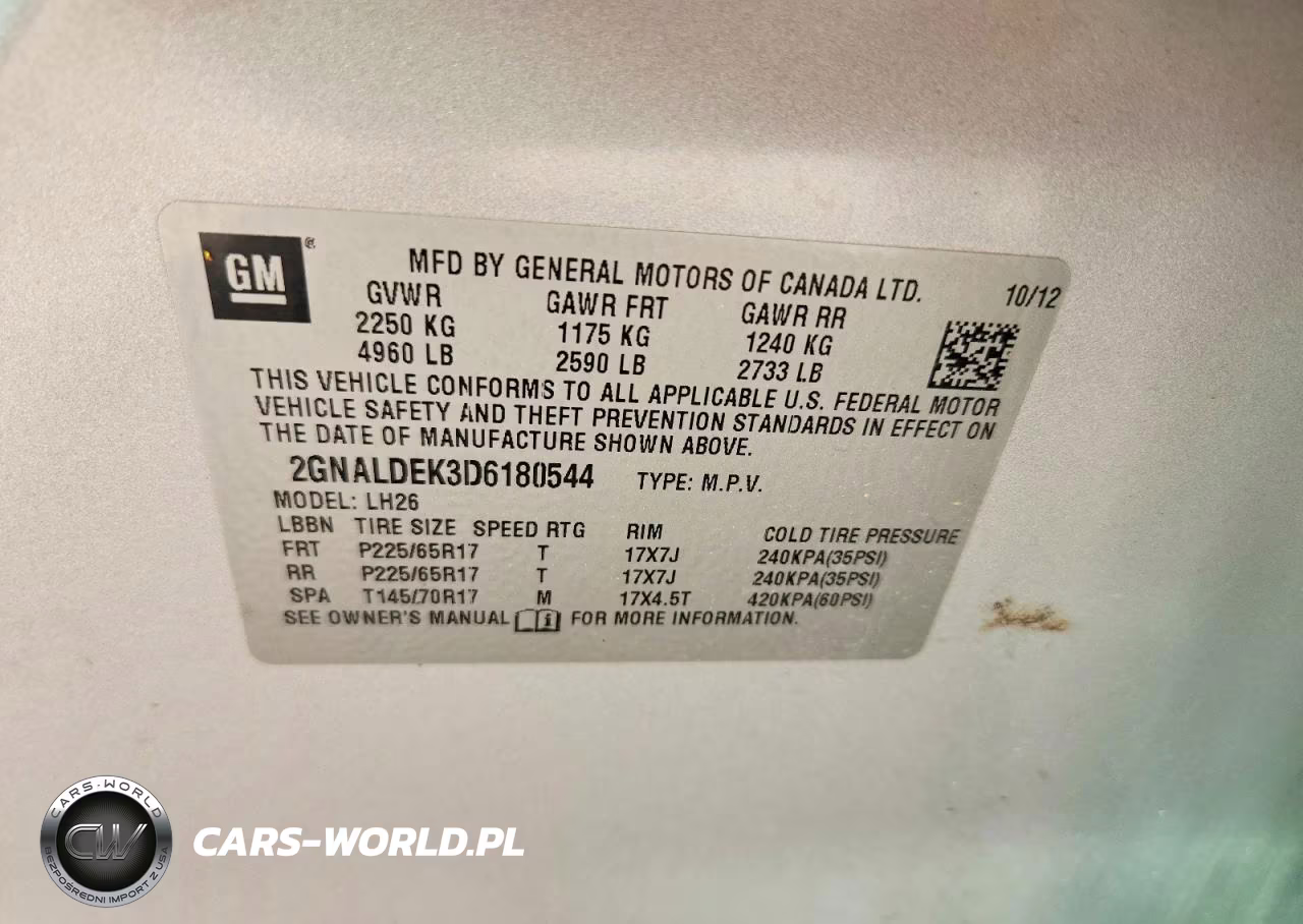 2013 Chevrolet Equinox Lt VIN:2GNALDEK3D6180544 - 13