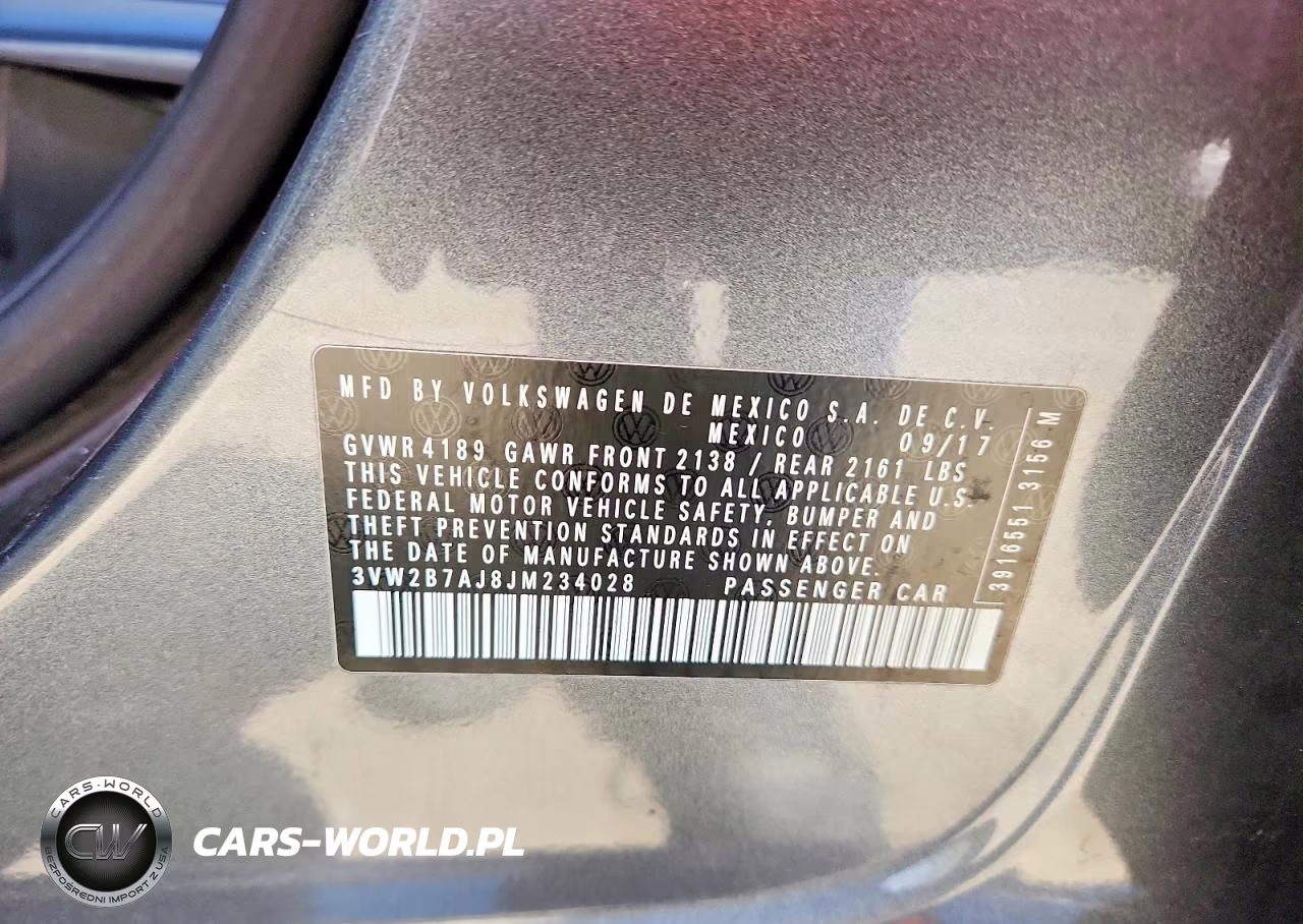 2018 Volkswagen Jetta S VIN:3VW2B7AJ8JM234028 - 12