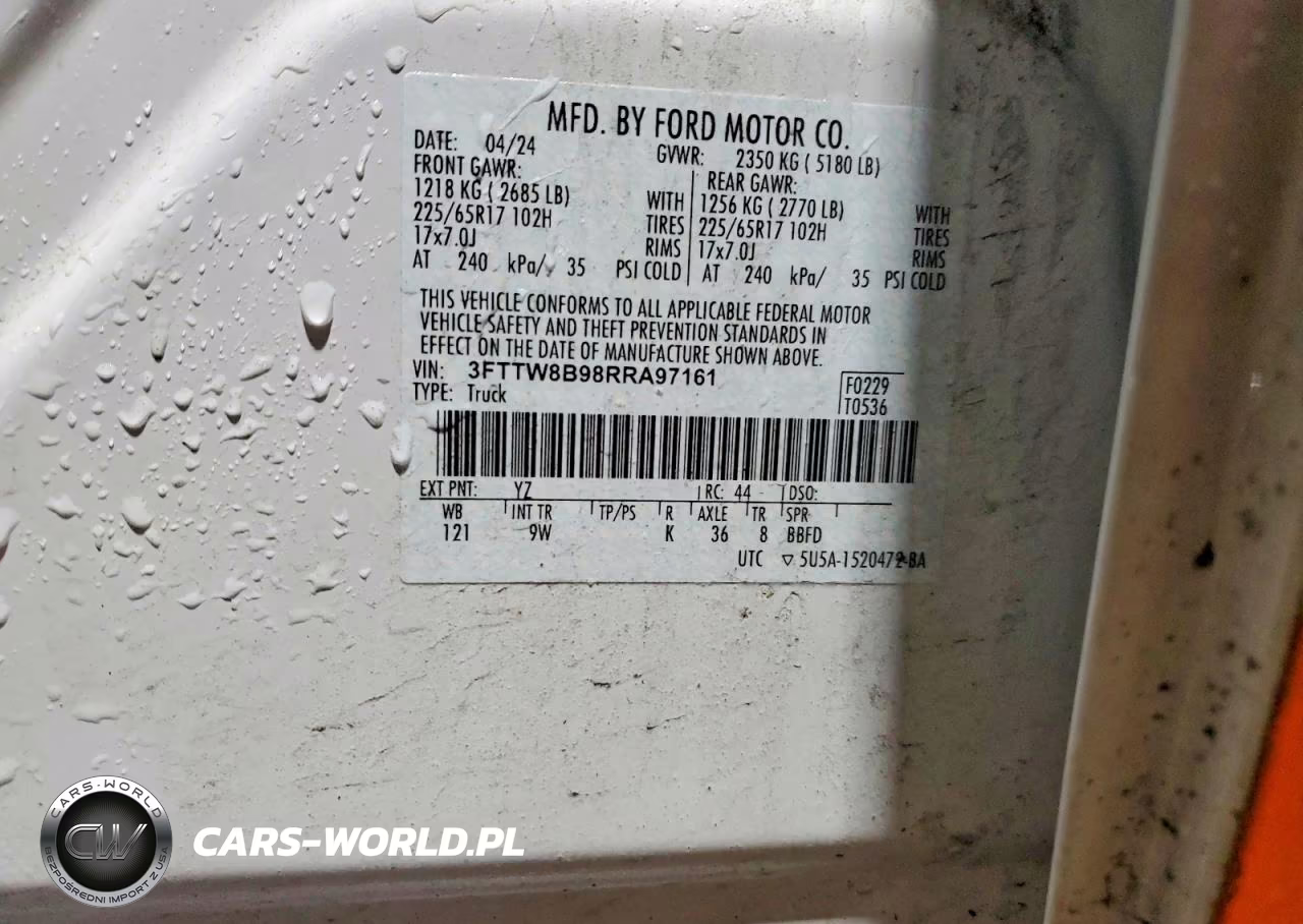 2024 Ford Maverick Xl VIN:3FTTW8B98RRA97161 - 13